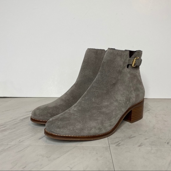 New! Cole Haan Haidyn Suede Buckle Gray Boot 8 1/2 - Picture 13 of 13